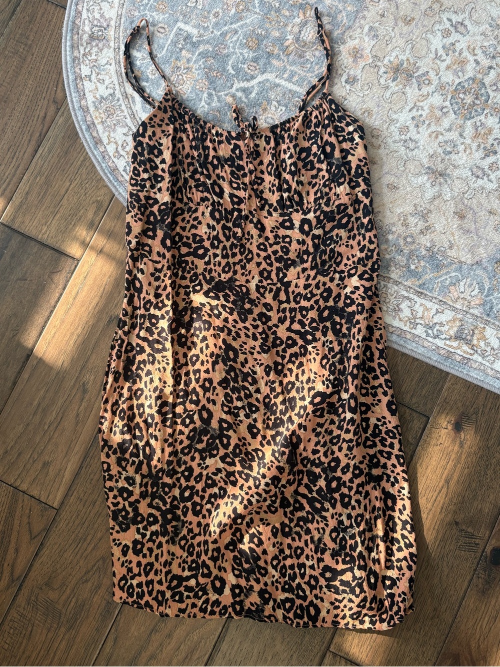Aritzia Leopard Print Slip Dress